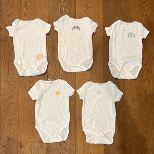 Gap Baby Onesie Set with Cute Prints set of 5